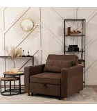 Armchair-bed SOLOR, brown order